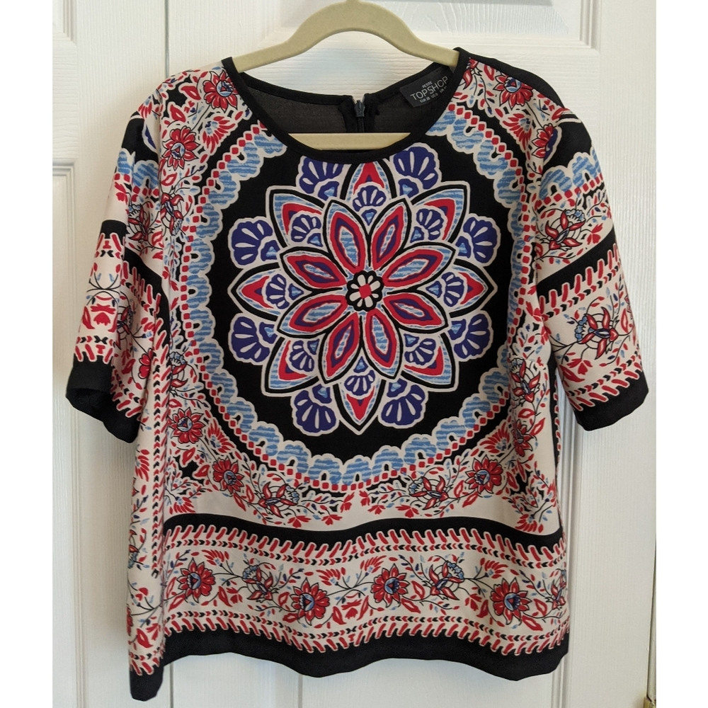 TopShop print blouse
